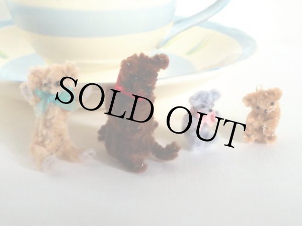 画像7: ミニミニ・テディベア（薄茶） (7)