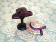 画像9: 花柄の帽子（紫リボン） (9)