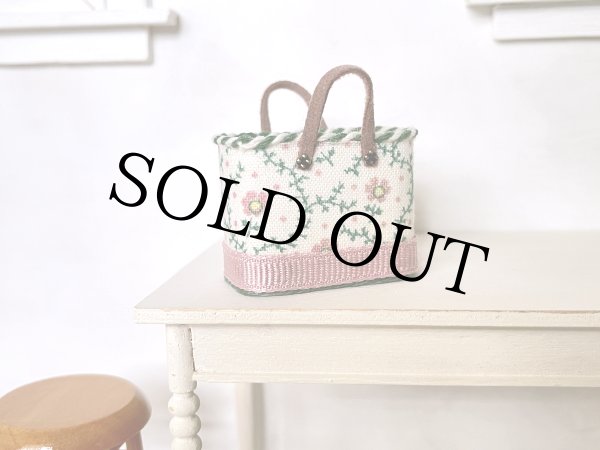 Grain Stripe Tote ビンテージ フレンチストライプ 米こく用麻袋