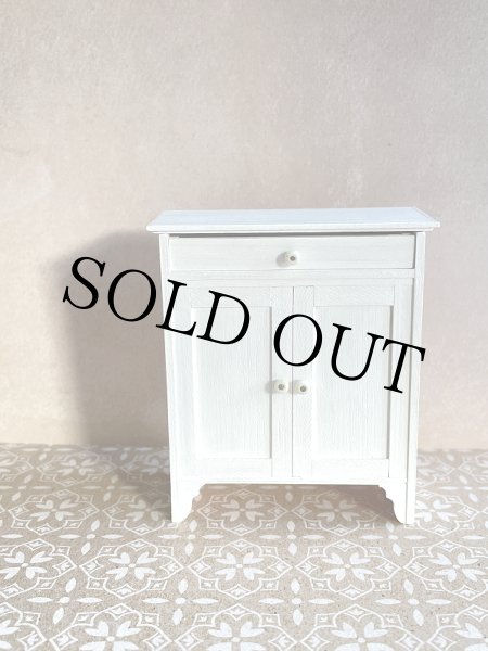 画像2: 引き出し付きキャビネット（白） (2)