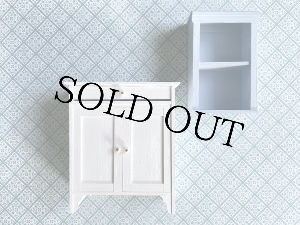 画像6: 引き出し付きキャビネット（白） (6)