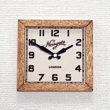 画像1: 壁掛け時計(レトロ/木枠） (1)