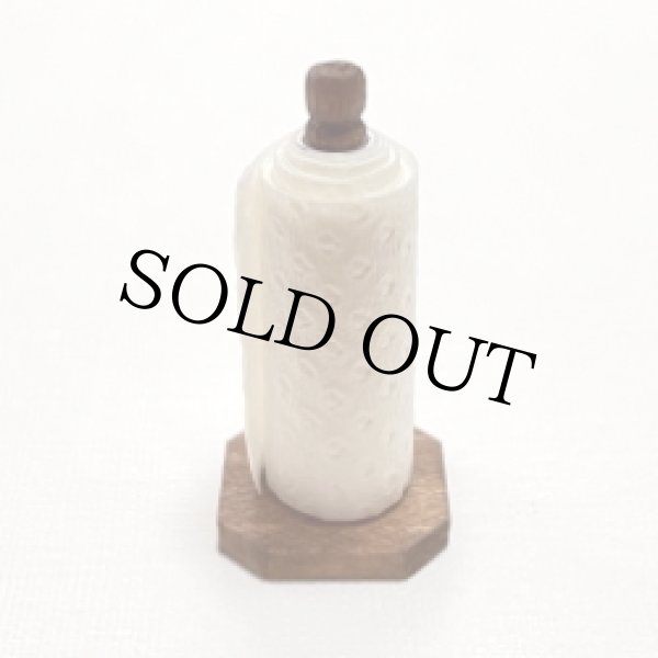 画像1: キッチンペーパーホルダー（焦茶） (1)